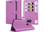 Cadorabo Custodia Per Samsung Galaxy A21 Custodia Protettiva In Viola Custodia Del Telefono Cellulare Custodia Cover Chiusura Magnetica
