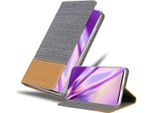 Cadorabo Custodia Per Samsung Galaxy A51 5G Custodia Protettiva In Grigio Custodia Per Cellulare Custodia A Libro Cover