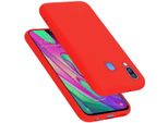 Cadorabo Custodia Protettiva Per Samsung Galaxy A40 In Rosso Custodia Del Telefono Cellulare Custodia Cover Tpu Etui