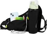Cadorabo Bum Bag Per Telefoni Cellulari In Nero Borsa Da Cintura Regolabile In Lunghezza Borsa Per Telefoni Cellulari