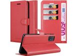Cadorabo Custodia Per Samsung Galaxy A71 5G Custodia Protettiva In Rosso Custodia Per Cellulare Cover Chiusura Magnetica