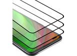 Cadorabo 3X Pellicola Protettiva A Schermo Intero Per Oppo Reno4 In Nero Vetro Protettivo Del Display Temperato
