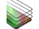 Cadorabo 3X Pellicola Blindata A Schermo Intero Per Vivo V17 Pro Pellicola Protettiva In Vetro Temperato Nero Di Protezione Del Display