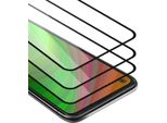 Cadorabo 3X Pellicola Protettiva A Schermo Intero Per Wiko View5 Plus In Nero Vetro Protettivo Del Display Temperato