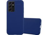 Cadorabo Custodia Per Samsung Galaxy S21 Ultra Custodia Protettiva In Blu Custodia Per Cellulare Tpu Custodia In Silicone Cover