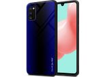 Cadorabo Custodia Per Samsung Galaxy A41 Custodia Protettiva In Viola Custodia Del Telefono Cellulare Tpu Custodia Cover In Vetro Temperato Custodia