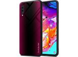 Cadorabo Custodia Per Samsung Galaxy A70 / A70S Custodia Protettiva In Rosa Custodia Per Telefono Cellulare Custodia Tpu Custodia Cover Custodia Vetro Temperato