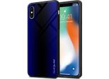 Cadorabo Custodia Per Apple Iphone X / Xs Custodia Protettiva In Viola Custodia Del Telefono Cellulare Custodia Tpu Copertura Vetro Temperato Caso