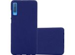 Cadorabo Copertura Protettiva Per Samsung Galaxy A7 2018 Custodia In Blu Custodia Per Telefono Cellulare Tpu Etui Cover Case