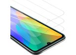 Cadorabo 3X Proteggi Schermo Blindato Per Huawei Y6P In Vetro Temperato Naturale