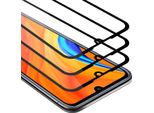 Cadorabo 3X Pellicola Protettiva A Schermo Intero Per Huawei Y6S In Nero Vetro Protettivo Del Display Temperato