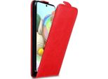Cadorabo Cover Per Samsung Galaxy A71 4G Cover Protettiva In Rosso Flip Case Custodia Del Telefono Cellulare Cover