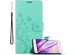 Cadorabo Cover Per Huawei P8 Lite 2015 Cover Protettiva In Turchese Cover Protettiva Cover Per Telefono Cellulare Cover Fiori Custodia Fiore