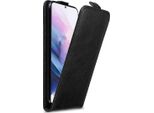 Cadorabo Cover Per Samsung Galaxy S21 Plus Cover Protettiva In Nero Flip Case Custodia Per Cellulare Cover