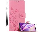 Cadorabo Cover Per Samsung Galaxy M21 / M30S Cover Protettiva In Rosa Cover Protettiva Cover Per Cellulare Cover Fiori Custodia Fiore