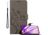 Cadorabo Cover Per Samsung Galaxy A51 5G Cover Protettiva In Grigio Cover Protettiva Cover Per Telefono Cellulare Cover Fiori Custodia Fiore