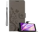 Cadorabo Cover Per Samsung Galaxy J6 2018 Cover Protettiva In Grigio Cover Protettiva Custodia Telefono Cellulare Custodia Fiori Custodia Fiori