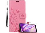Cadorabo Cover Per Huawei P20 Cover Protettiva In Rosa Cover Protettiva Cover Per Telefono Cellulare Cover Fiori Custodia Fiore