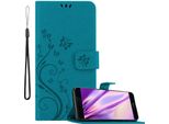 Cadorabo Cover Per Huawei P9 Cover Protettiva In Blu Cover Protettiva Cover Per Telefono Cellulare Cover Fiori Custodia Fiore