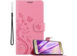 Cadorabo Cover Per Huawei P8 Lite 2017 / P9 Lite 2017 Cover Protettiva In Rosa Cover Protettiva Custodia Cellulare Fiori