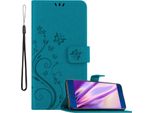 Cadorabo Cover Per Honor 9 Cover Protettiva In Blu Cover Protettiva Cover Per Telefono Cellulare Cover Fiori Custodia Fiore