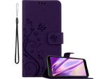 Cadorabo Cover Per Honor 9S / Huawei Y5P Cover Protettiva In Viola Cover Protettiva Cover Telefono Cellulare Cover Fiori Custodia Fiore