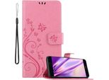 Cadorabo Cover Per Huawei P9 Cover Protettiva In Rosa Cover Protettiva Cover Per Telefono Cellulare Cover Fiori Custodia Fiore