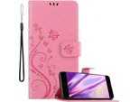Cadorabo Cover Per Huawei P10 Plus Cover Protettiva In Rosa Cover Protettiva Cover Per Telefono Cellulare Custodia Fiori Custodia Fiori