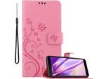 Cadorabo Cover Per Honor 9S / Huawei Y5P Cover Protettiva In Rosa Cover Protettiva Cover Telefono Cellulare Cover Fiori Custodia Fiore