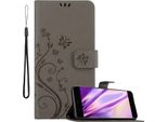Cadorabo Cover Per Huawei P10 Plus Cover Protettiva In Grigio Cover Protettiva Cover Per Telefono Cellulare Cover Fiori Custodia Fiore