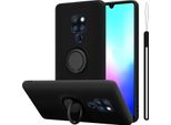 Cadorabo Cover Per Huawei Mate 20 Cover Protettiva In Nero Custodia Del Telefono Cellulare Tpu Custodia Cover