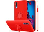Cadorabo Custodia Per Huawei P20 Cover Protettiva In Rosso Custodia Del Telefono Cellulare Tpu Custodia Cover