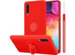 Custodia Cadorabo Per Samsung Galaxy A50 4G / A50S / A30S Custodia Protettiva In Rosso Custodia Per Cellulare Tpu Etui Case Cover
