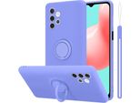 Cadorabo Custodia Per Samsung Galaxy A32 5G Custodia Protettiva In Viola Custodia Per Telefono Cellulare Custodia Tpu Cover