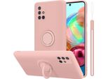 Custodia Cadorabo Per Samsung Galaxy A51 4G / M40S Custodia Protettiva In Rosa Custodia Per Cellulare Tpu Etui Case Cover