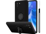 Cadorabo Cover Per Huawei Nova 6 Se / P40 Lite / Nova 7I Cover Protettiva In Nero Custodia Per Cellulare Tpu Cover