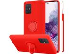 Cadorabo Cover Per Samsung Galaxy A71 4G Cover Protettiva In Rosso Custodia Del Telefono Cellulare Tpu Custodia Cover
