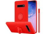 Custodia Cadorabo Per Samsung Galaxy S10 4G Cover Protettiva In Rosso Custodia Per Telefono Cellulare Tpu Custodia Cover