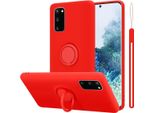 Cadorabo Custodia Per Samsung Galaxy S20 Custodia Protettiva In Rosso Custodia Per Cellulare Tpu Custodia Cover