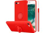 Custodia Cadorabo Per Apple Iphone 7 / 7S / 8 / Se 2020 Custodia Protettiva In Rosso Custodia Per Cellulare Tpu Custodia Cover