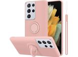 Custodia Cadorabo Per Samsung Galaxy S21 Ultra Custodia Protettiva In Rosa Custodia Per Cellulare Tpu Etui Case Cover