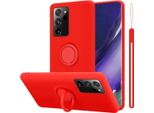 Cadorabo Custodia Per Samsung Galaxy Note 20 Ultra Custodia Protettiva In Rosso Custodia Per Cellulare Tpu Etui Case Cover