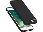 Cadorabo Custodia Protettiva Per Apple Iphone 7 Plus / 7S Plus / 8 Plus Custodia In Nero Telefono Cellulare Case Cover Tpu Etui