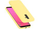 Cadorabo Custodia Protettiva Per Samsung Galaxy A6 Plus 2018 Custodia In Giallo Telefono Cellulare Custodia Cover Tpu Etui