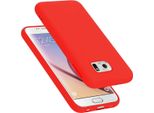 Cadorabo Custodia Protettiva Per Samsung Galaxy S6 In Rosso Custodia Del Telefono Cellulare Custodia Cover Tpu Etui