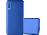 Cadorabo Cover Protettiva Per Samsung Galaxy A7 2018 Custodia In Blu Custodia Per Telefono Cellulare Tpu Custodia In Silicone Cover Case