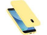 Cadorabo Custodia Protettiva Per Samsung Galaxy J7 2017 Custodia In Giallo Telefono Cellulare Custodia Cover Tpu Etui