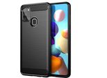 Cadorabo Custodia Per Samsung Galaxy A21S In Tpu Nero Protettivo Custodia Cover Telefono Cellulare