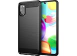 Custodia Cadorabo Per Samsung Galaxy A41 In Tpu Nero Protettivo Custodia Cover Telefono Cellulare