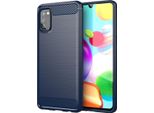Custodia Cadorabo Per Samsung Galaxy A41 In Tpu Blu Protettivo Custodia Cover Telefono Cellulare